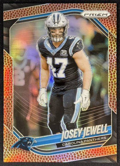 Josey Jewell 2025 Panini Prizm Pigskin /180 Panthers Sports Trading Cards