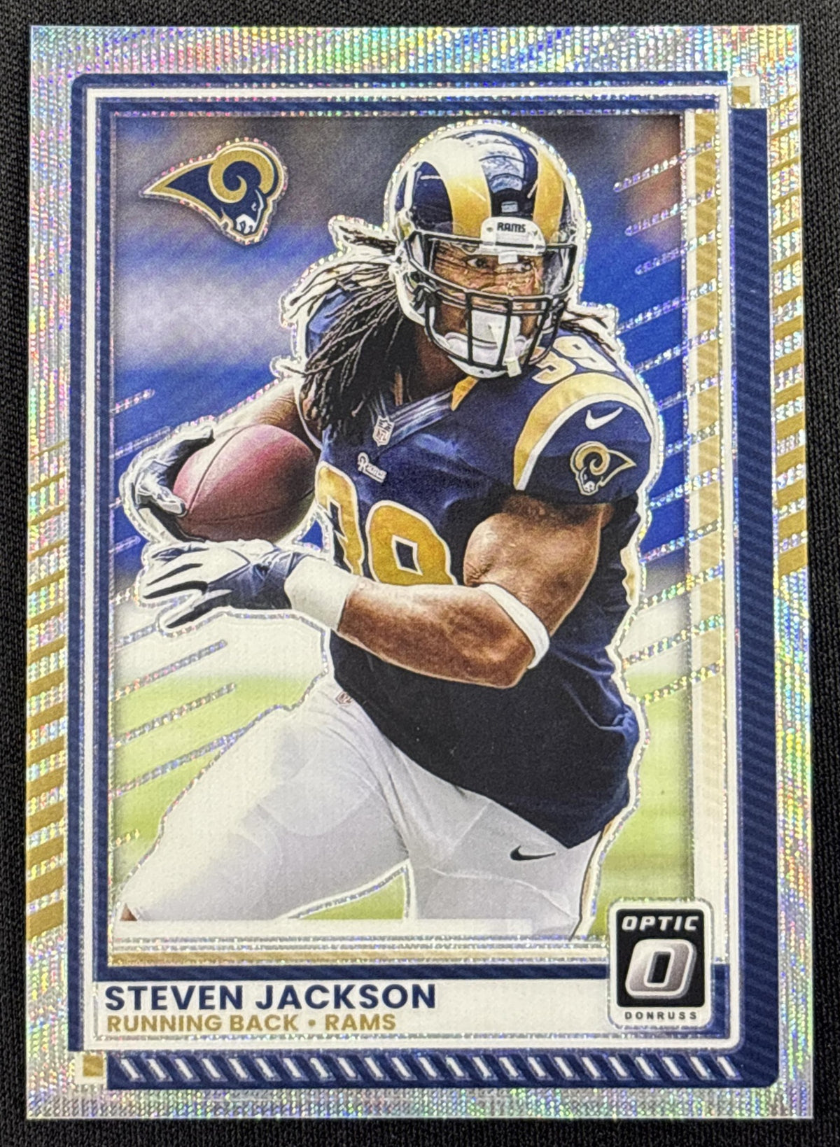 Steven Jackson 2025 Panini Donruss Optic Wave Prizm /300 Rams