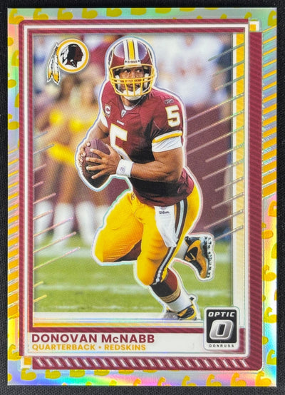 Donovan McNabb 2025 Donruss Optic Flex Prizm /199 Redskins Sports Trading Card