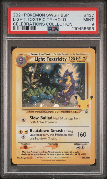 2021 Pokemon Toxtricity Celebratiosn Collection PSA 9 - Front
