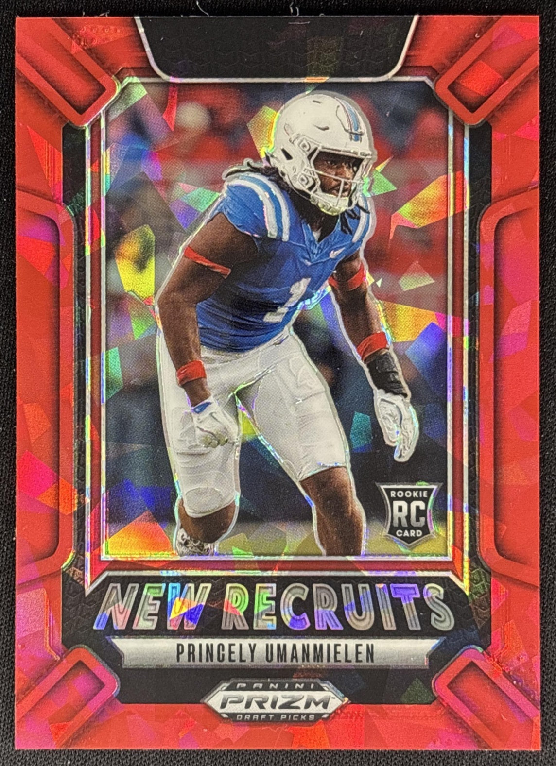Princely Umanmielen 2025 Panini Prizm Draft Picks New Recruits Red Ice Rebels Panthers Sports Trading Cards