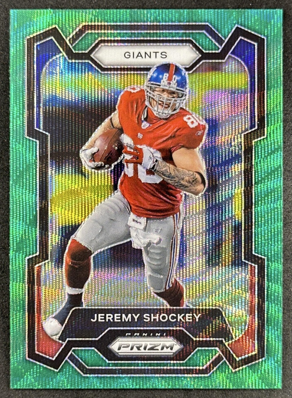 Jeremy Shockey 2023 Panini Prizm Green Wave Giants Sports Trading Cards