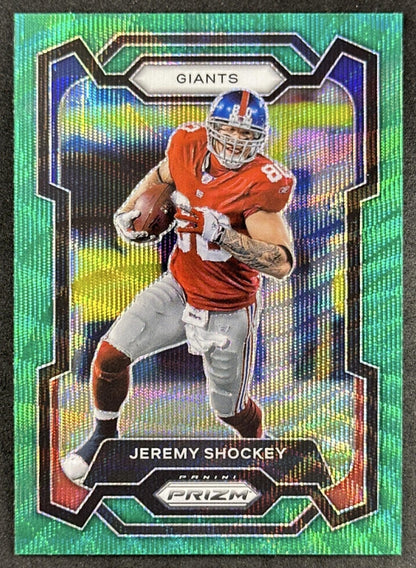 Jeremy Shockey 2023 Panini Prizm Green Wave Giants Sports Trading Cards