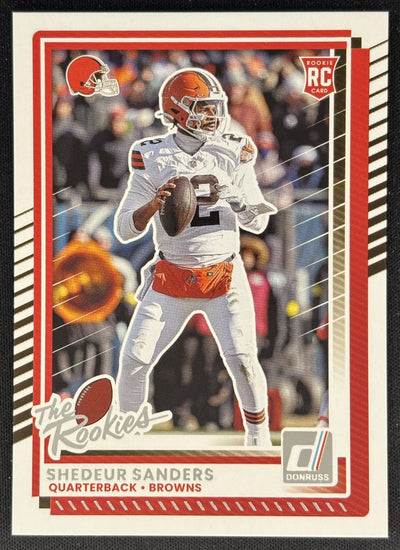 Shedeur Sanders 2025 Panini Donruss Rookies & Highlights Browns Sports Trading Cards