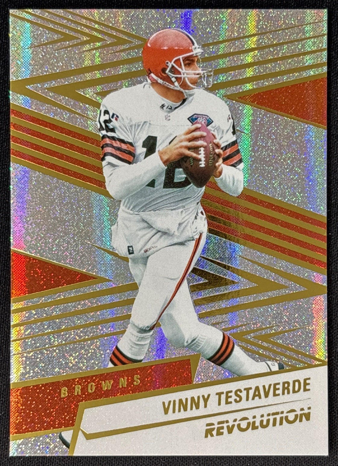 Vinny Testaverde 2025 Revolution Neutron /30 Browns - Front | Wayne Collection