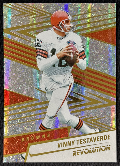 Vinny Testaverde 2025 Revolution Neutron /30 Browns - Front | Wayne Collection
