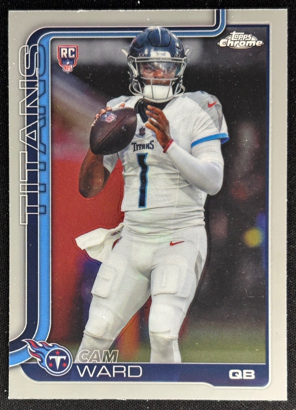 Cam Ward 2025 Topps Chrome Rookie Titans Sports Trading Cards