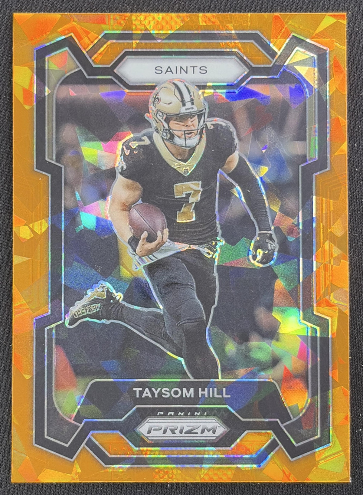 Taysom Hill 2023 Panini Prizm Orange Ice Saints Sports Trading Card