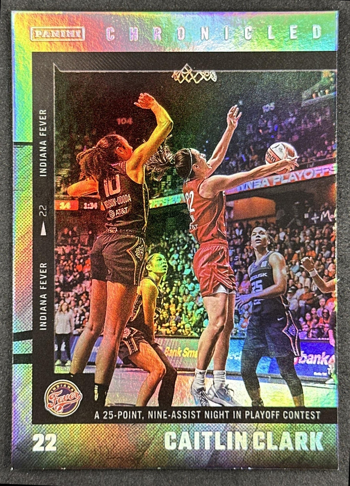 Caitlin Clark 2025 Panini Chronicled WNBA Holo Fever 15 Indiana Fever