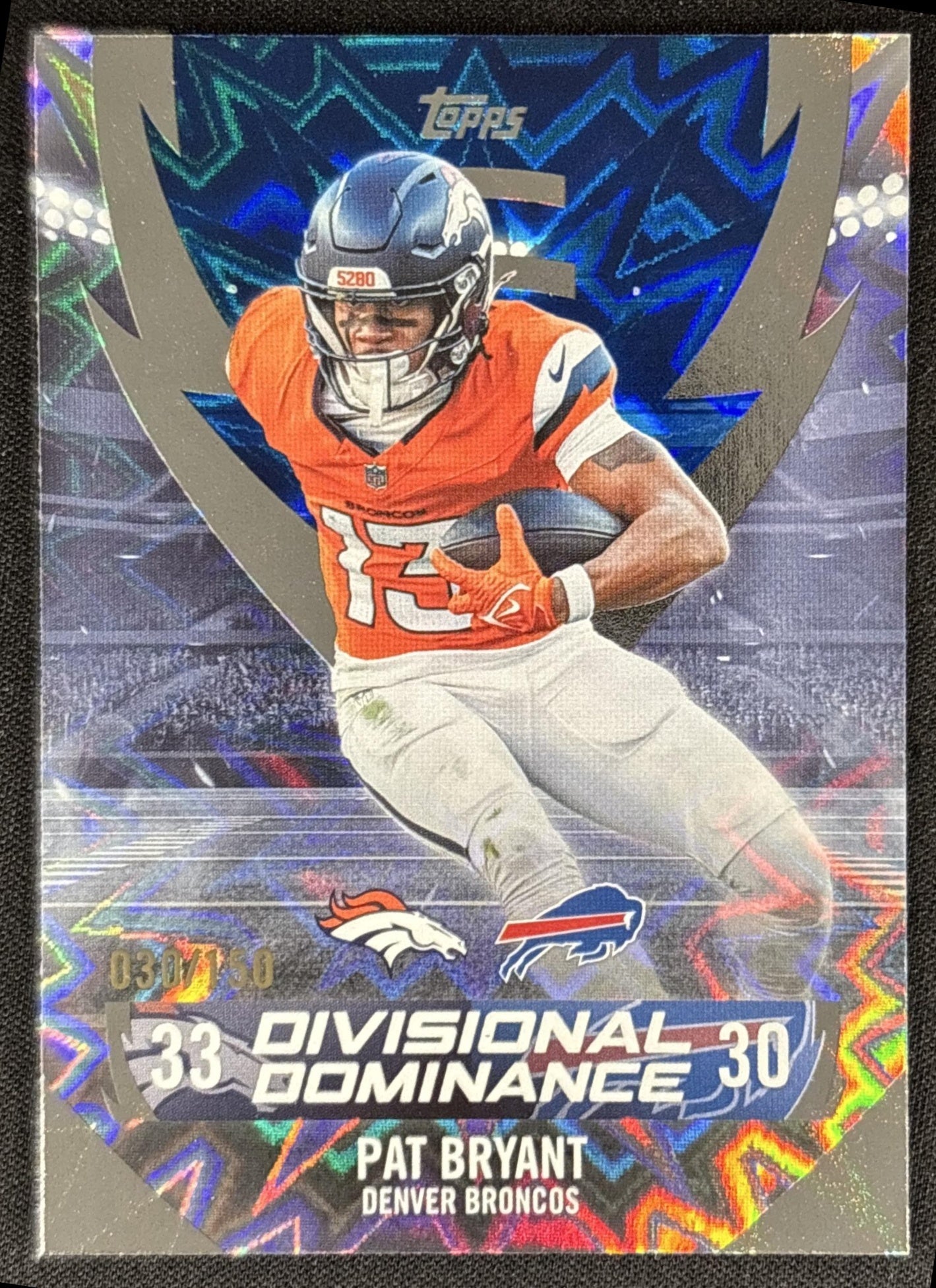 Pat Bryant 2026 Topps Divisional Dominance Blue Foil /150 Broncos