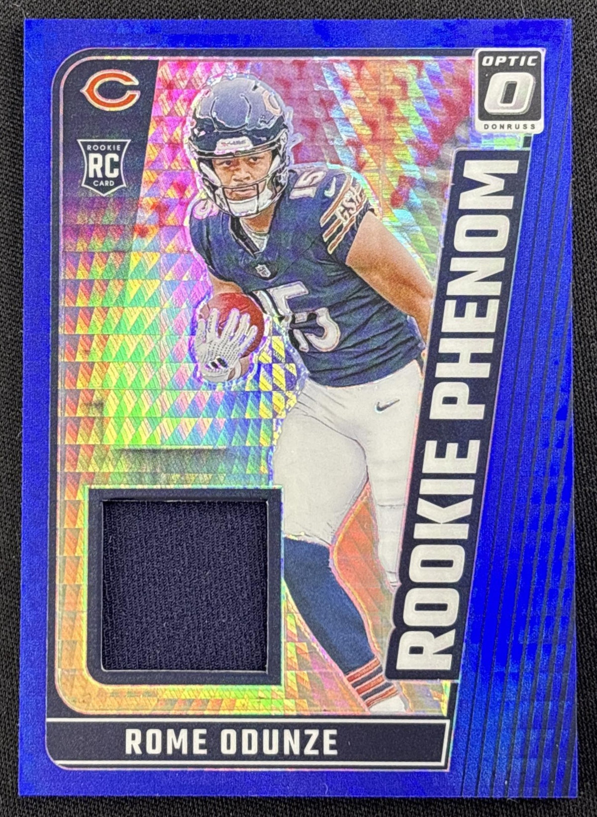 Rome Odunze 2024 Panini Donruss Optic Rookie Phenoms Blue Hyper Bears