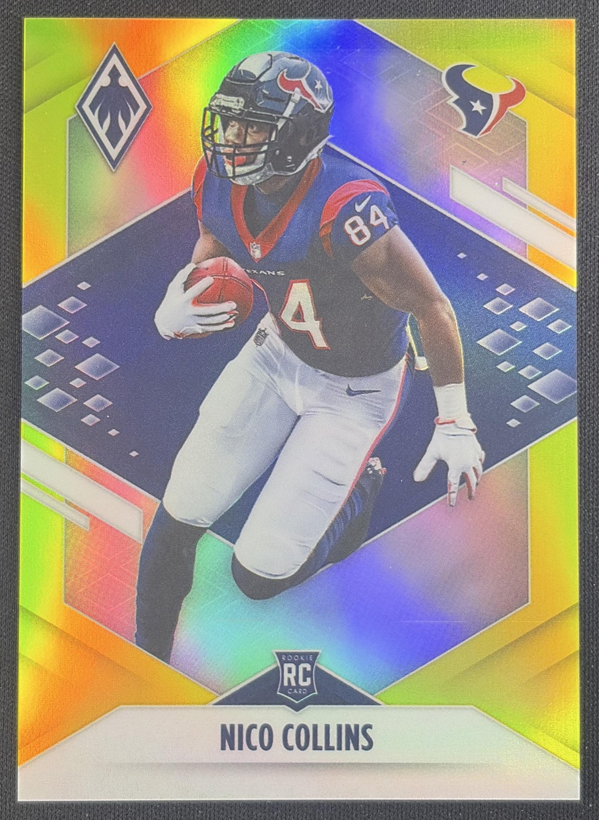 Nico Collins 2021 Panini Phoenix Yellow /75 Texans Sports Trading Card