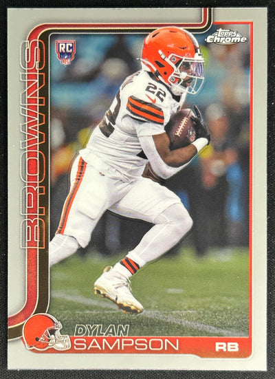 Dylan Sampson 2025 Topps Chrome Rookie Browns Sports Trading Cards