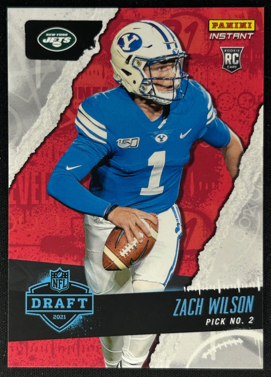 Zach Wilson 2021 Panini Instant NFL Draft Night Jets