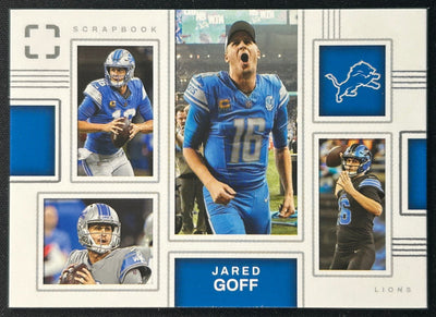 Jared Goff 2025 PhotoGenic Scrapbook Lions Sports Trading Card