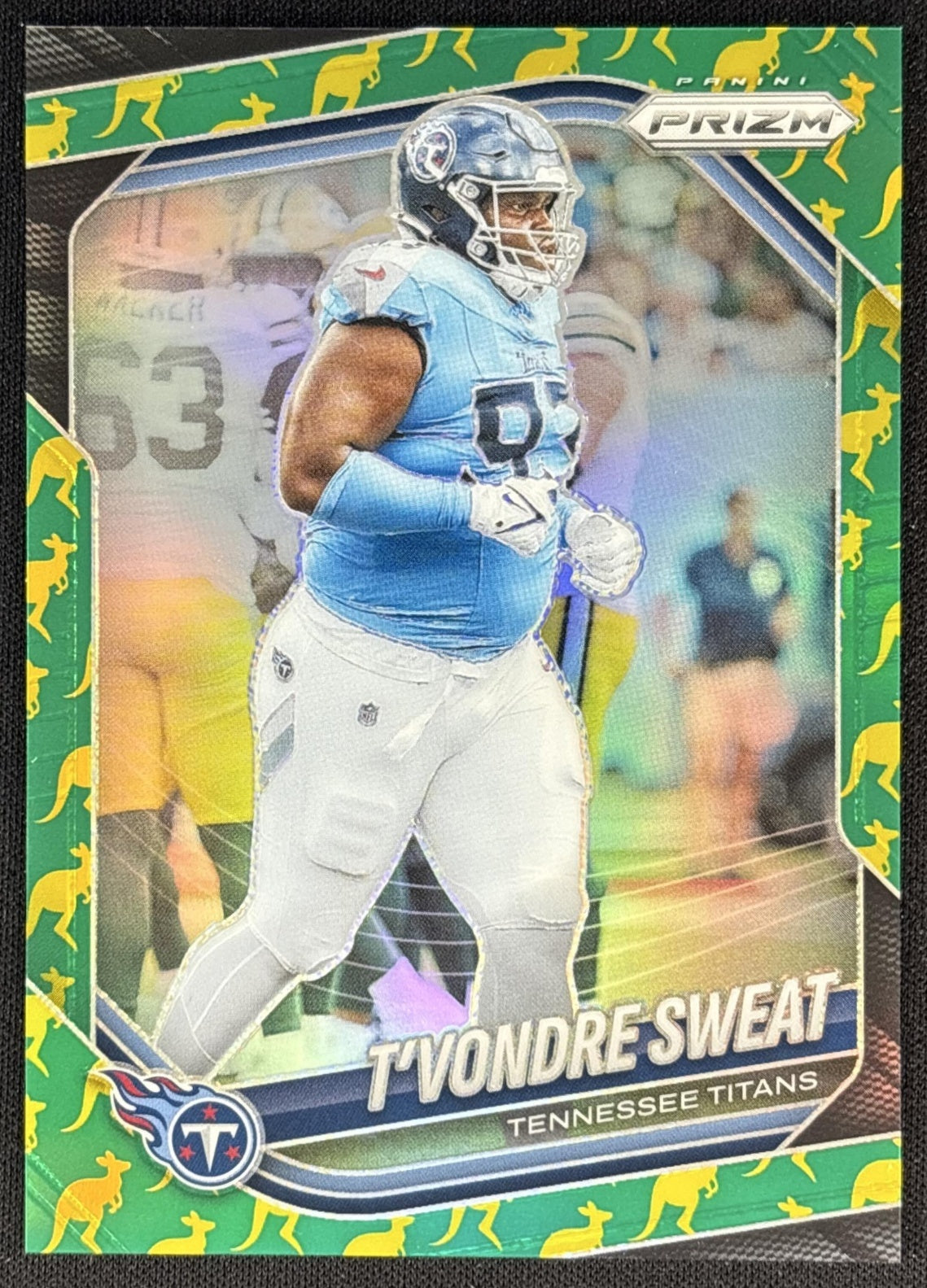T'Vondre Sweat 2025 Panini Prizm Kangaroo /61 Titans front