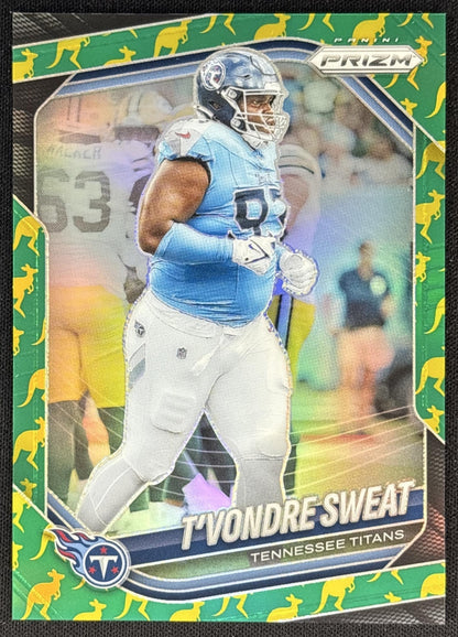 T'Vondre Sweat 2025 Panini Prizm Kangaroo /61 Titans front
