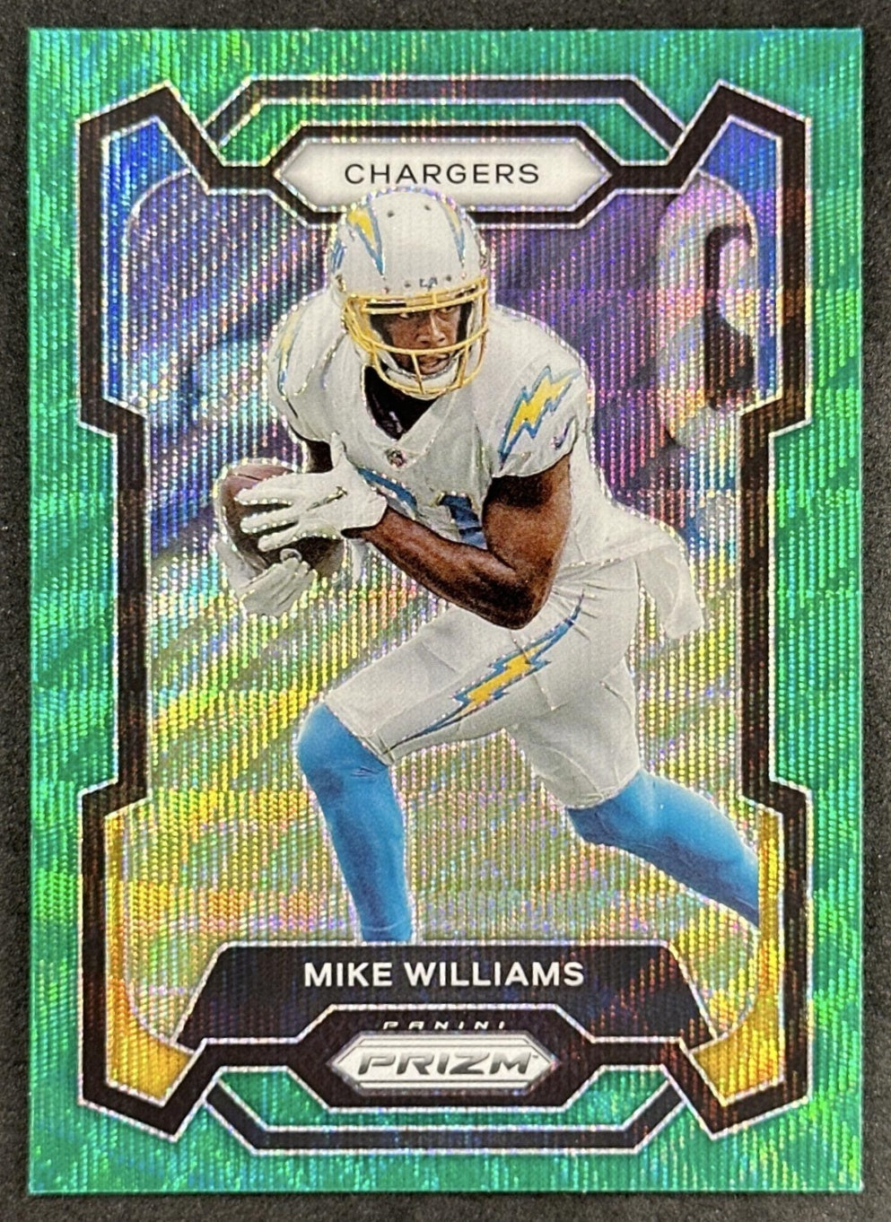 Mike Williams 2023 Panini Prizm Green Wave Chargers Sports Trading Cards