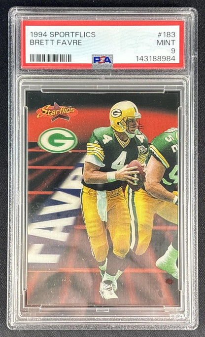Brett Favre 1994 Pinnacle Sportflics PSA 9 Packers Front