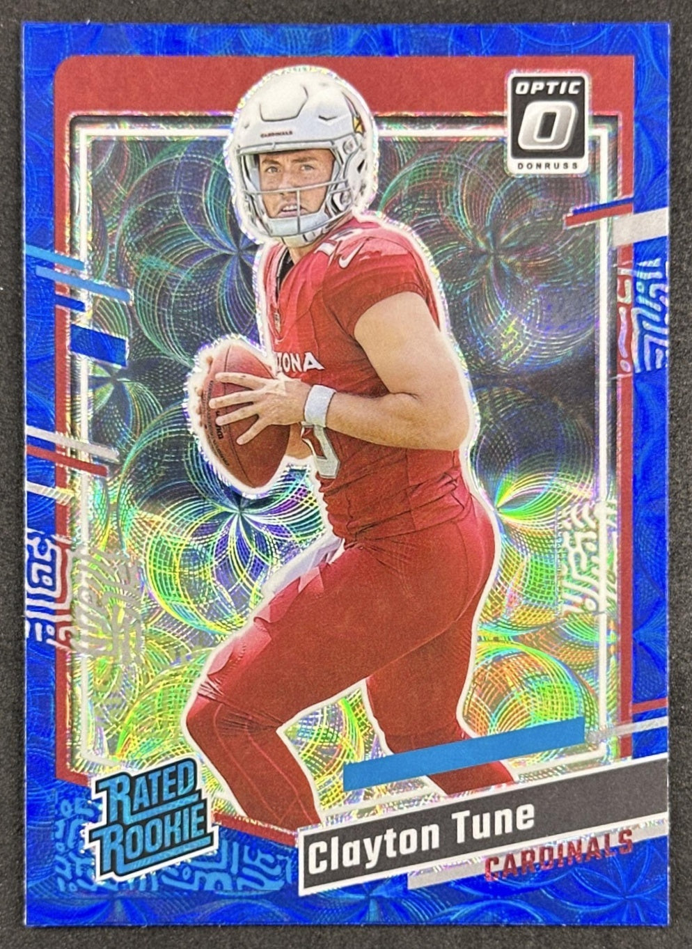 Clayton Tune 2023 Donruss Optic Rated Rookie Preview Blue Scope Prizm Cardinals