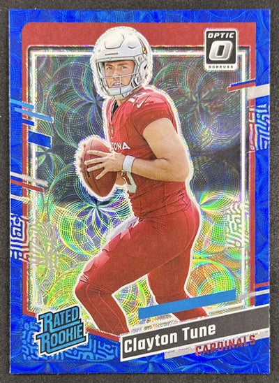 Clayton Tune 2023 Donruss Optic Rated Rookie Preview Blue Scope Prizm Cardinals Sports Trading Cards