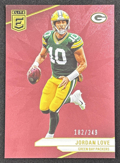 Jordan Love 2024 Panini Donruss Elite Maroon /249 Packers