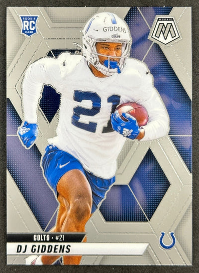 DJ Giddens 2025 Mosaic Rookies Colts Sports Trading Card