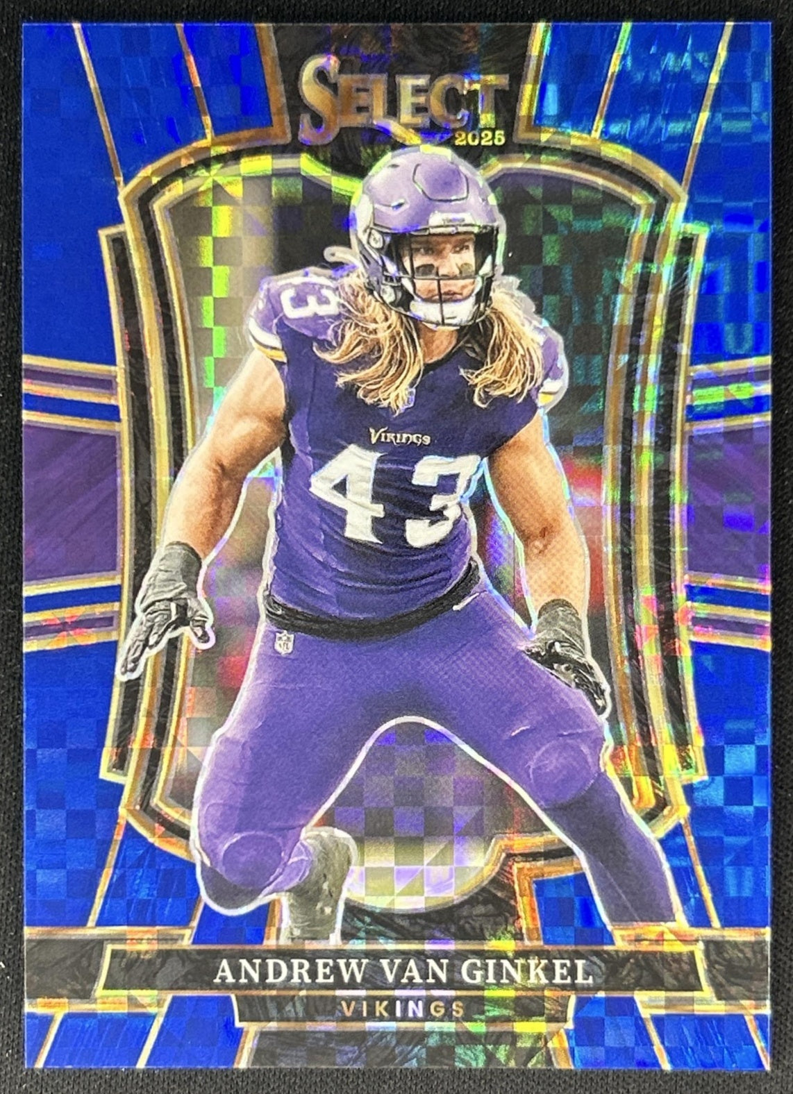Andrew Van Ginkel 2025 Panini Select Premier Level Blue Prizm /175 Vikings