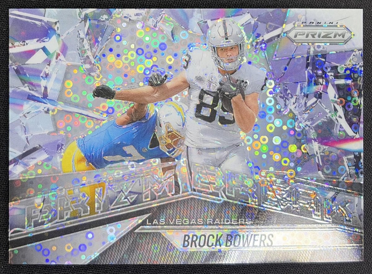 Brock Bowers 2025 Panini Prizm Break No Huddle Raiders Las Vegas Raiders