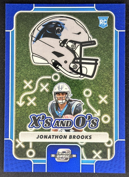 Jonathan Brooks X's and O's Rookie 2023 Panini Contenders Optic Panthers Default Title Sports Trading Cards