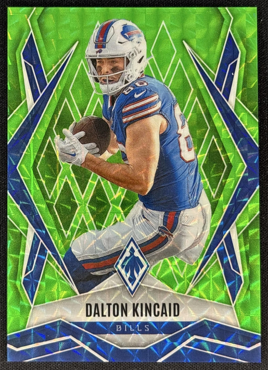 Dalton Kincaid 2025 Panini Phoenix Lime Green Pyramids Prizm /285 Bills Sports Trading Card
