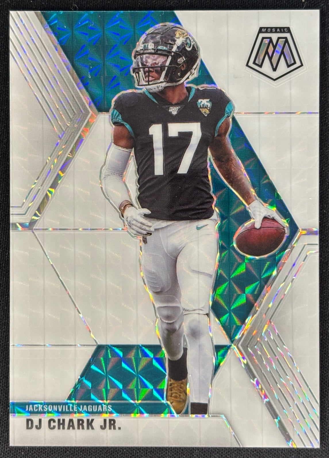 DJ Chark Jr. 2020 Mosaic Prizm White /25 Jaguars Sports Trading Cards