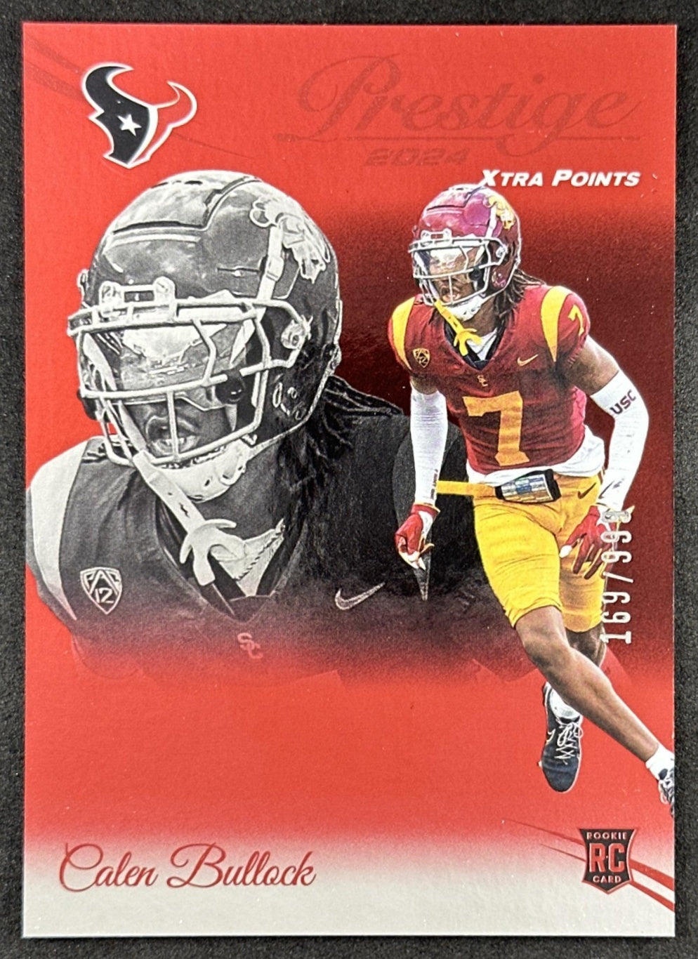 Calen Bullock 2024 Panini Prestige Red Xtra Points /999 Texans Sports Trading Card