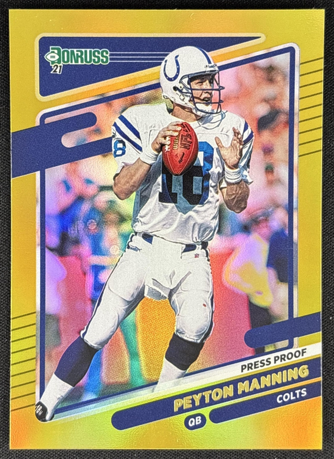 Peyton Manning 2021 Panini Donruss Press Proof Premium Colts