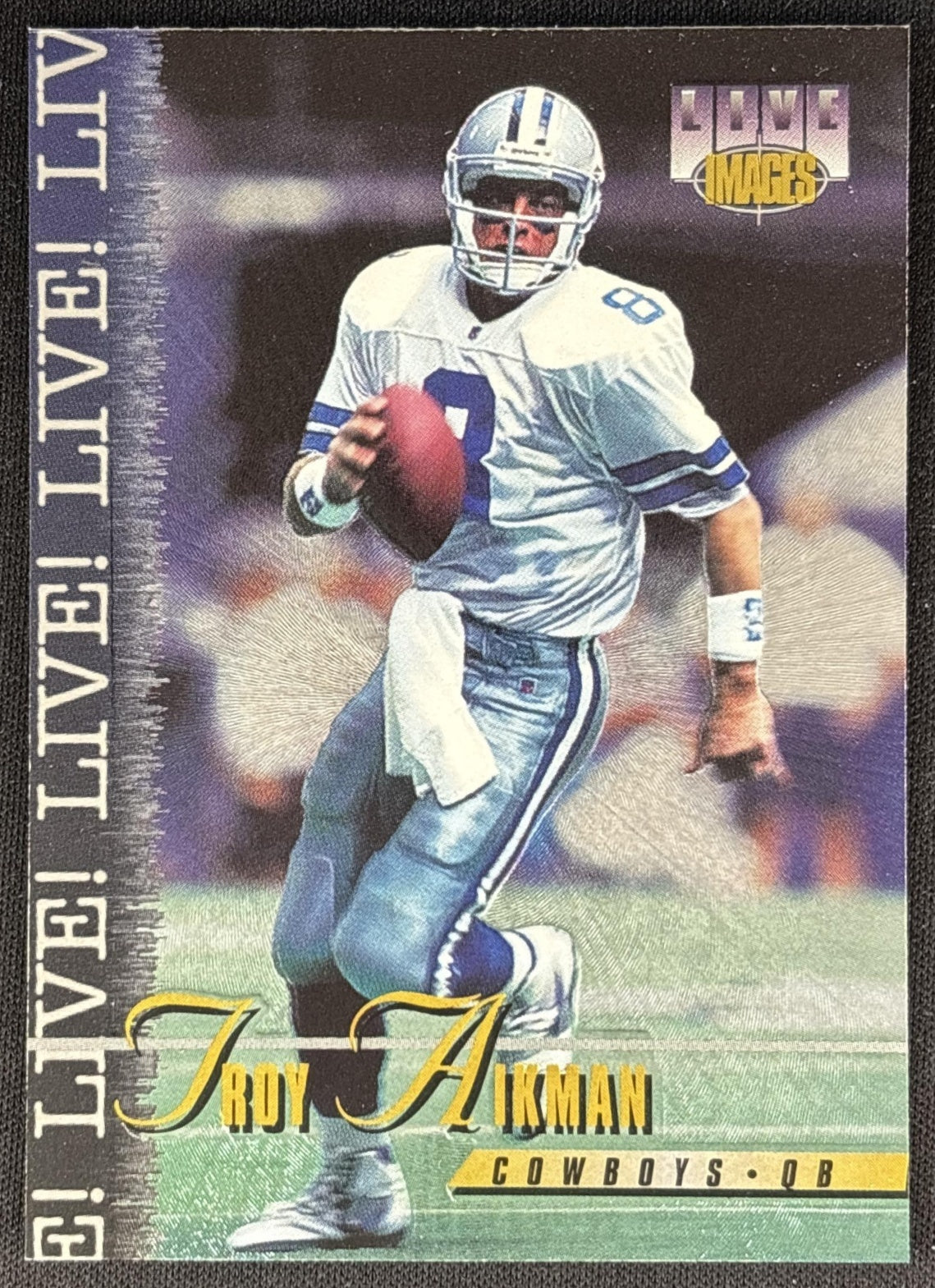 Troy Aikman 1995 Classic Images Limited Live Cowboys Sports Trading Card