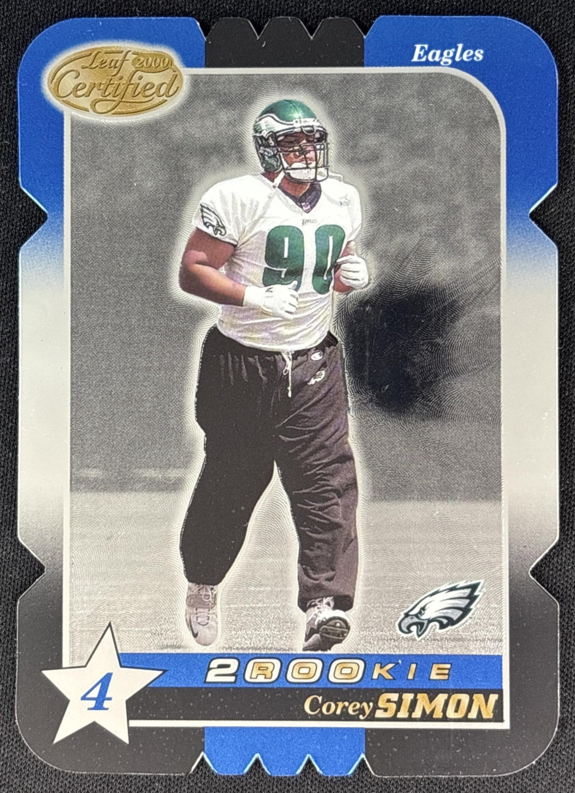 Corey Simon 2000 Leaf Certified /1500 Sports Trading Cards