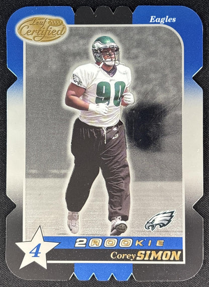 Corey Simon 2000 Leaf Certified /1500 Sports Trading Cards