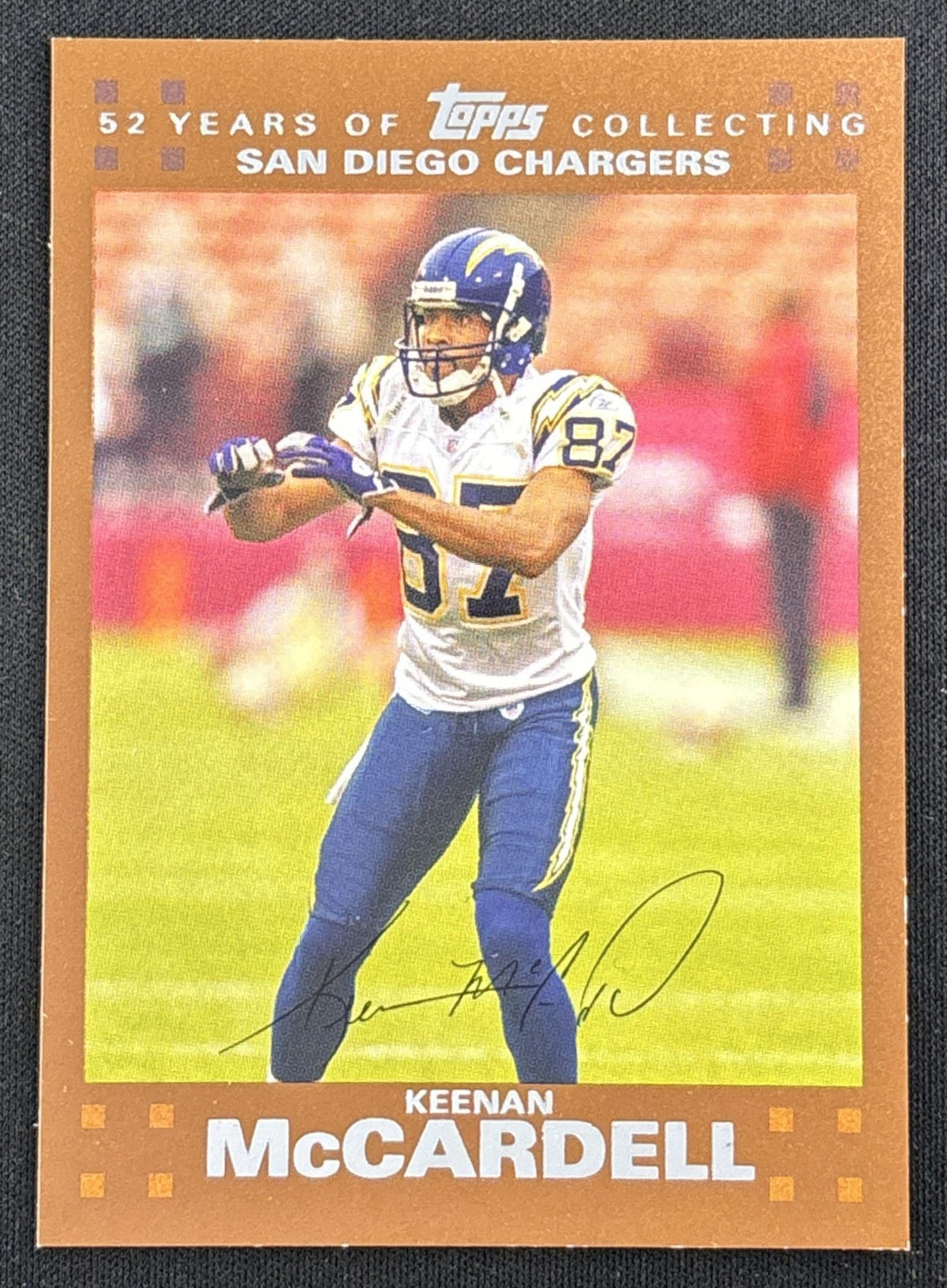Keenan McCardell 2007 Topps Copper /2007 Chargers