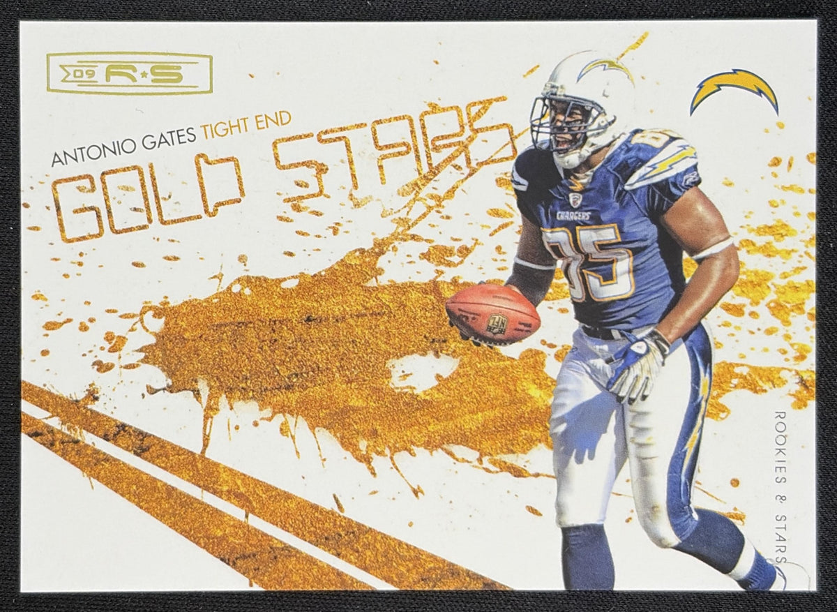 Antonio Gates 2009 Panini Donruss Rookies & Stars Gold /500 Chargers