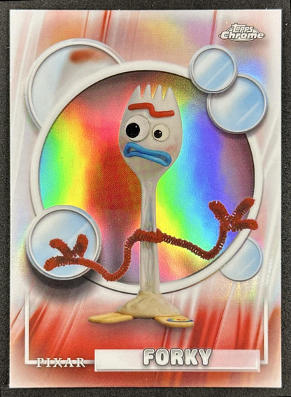 Forky 2026 Topps Chrome Disney Refractor Toy Story 4 Front