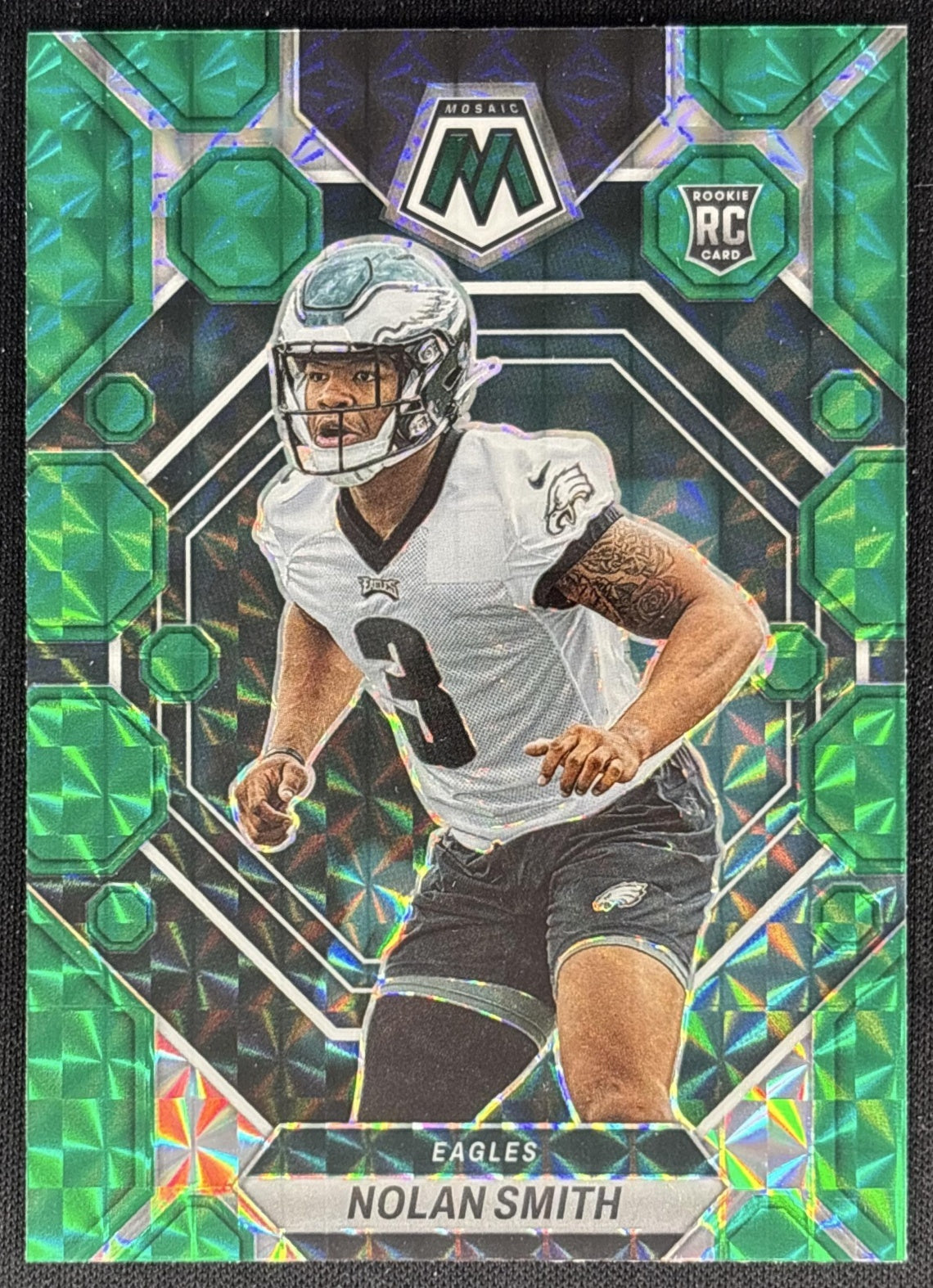 Nolan Smith 2023 Panini Mosaic Green Mosaic Eagles Default Title Sports Trading Cards
