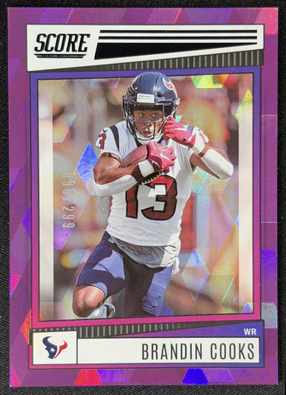 Brandin Cooks 2022 Panini Score Cubic /299 Texans