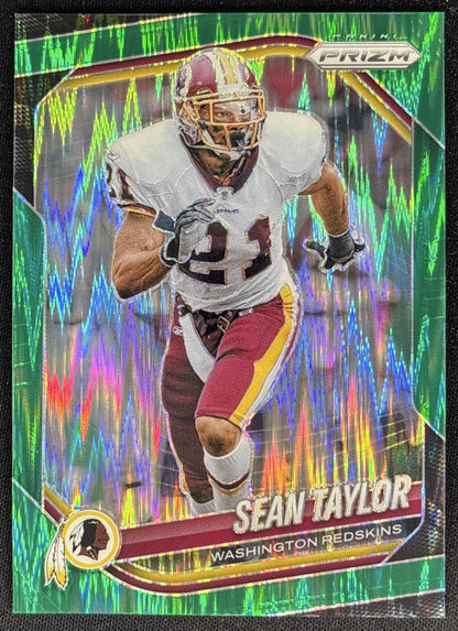 Sean Taylor 2025 Panini Prizm Green Flash Redskins