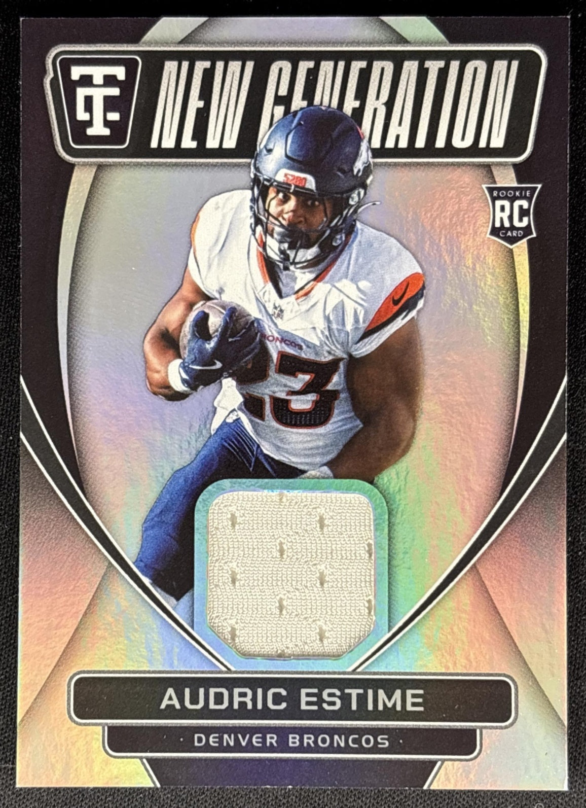Audric Estime 2024 Panini Totally Certified New Generation Jerseys Broncos Sports Trading Cards