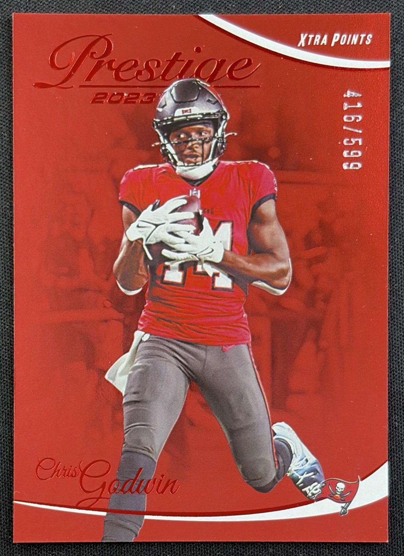 Chris Godwin 2023 Panini Prestige Xtra Points Red /599 Buccaneers front