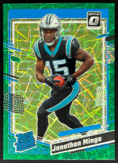Jonathan Mingo 2023 Donruss Optic Green Velocity Prizm Panthers Sports Trading Cards