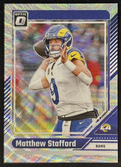 Matthew Stafford 2024 Panini Donruss Optic Wave /300 Rams