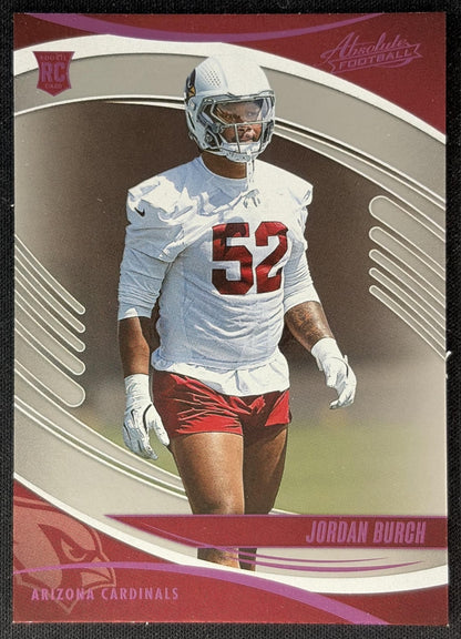 Jordan Burch 2025 Panini Absolute Rookies Cardinals Sports Trading Cards