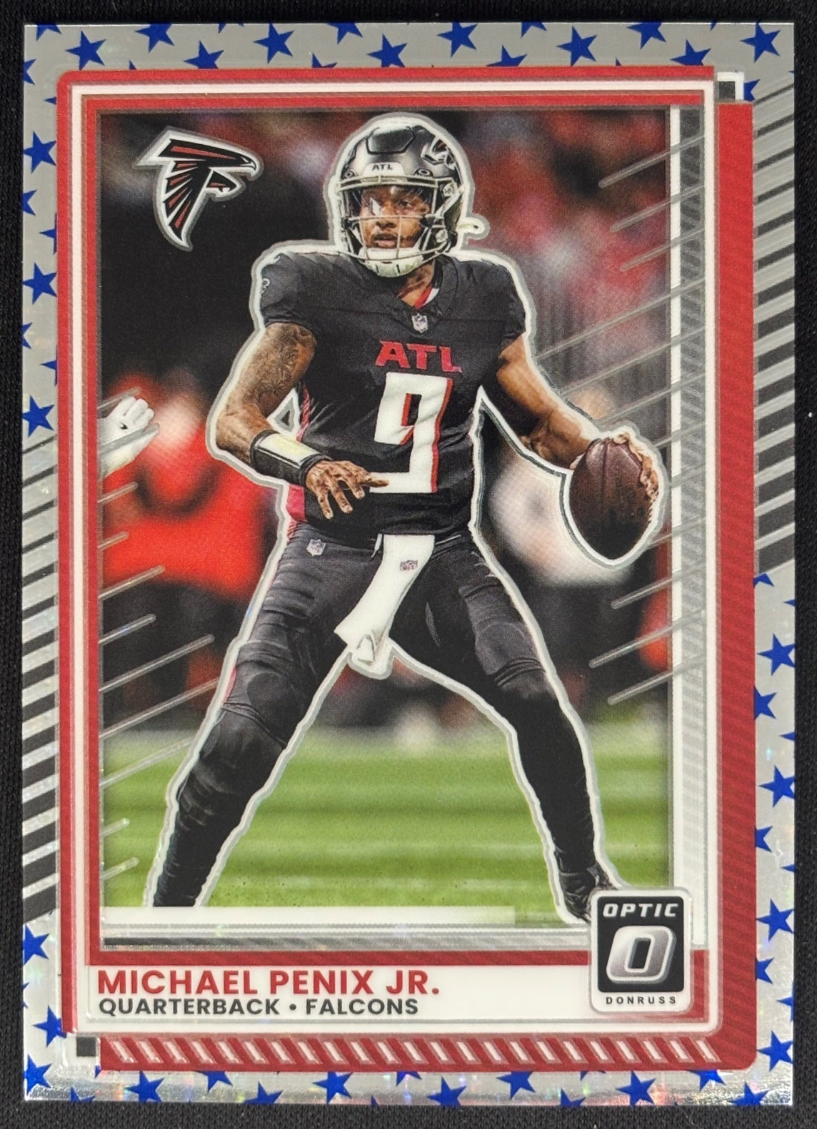 Michael Penix Jr. 2025 Donruss Optic Stars Prizm Falcons Sports Trading Card