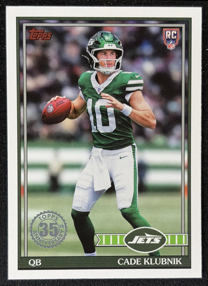 Cade Klubnik 2026 Topps 1991 Rookie Jets front